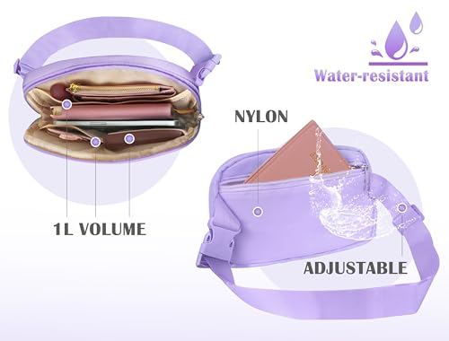 coshaysoo birthday gifts for 4 5 6 7 8 9 10 11 12 13 year old girls purple purse fanny pack initial crossbody belt bag 6-8 8-10 10-12 8-12 tween preteen teen girl cute trendy girly stuff letter a