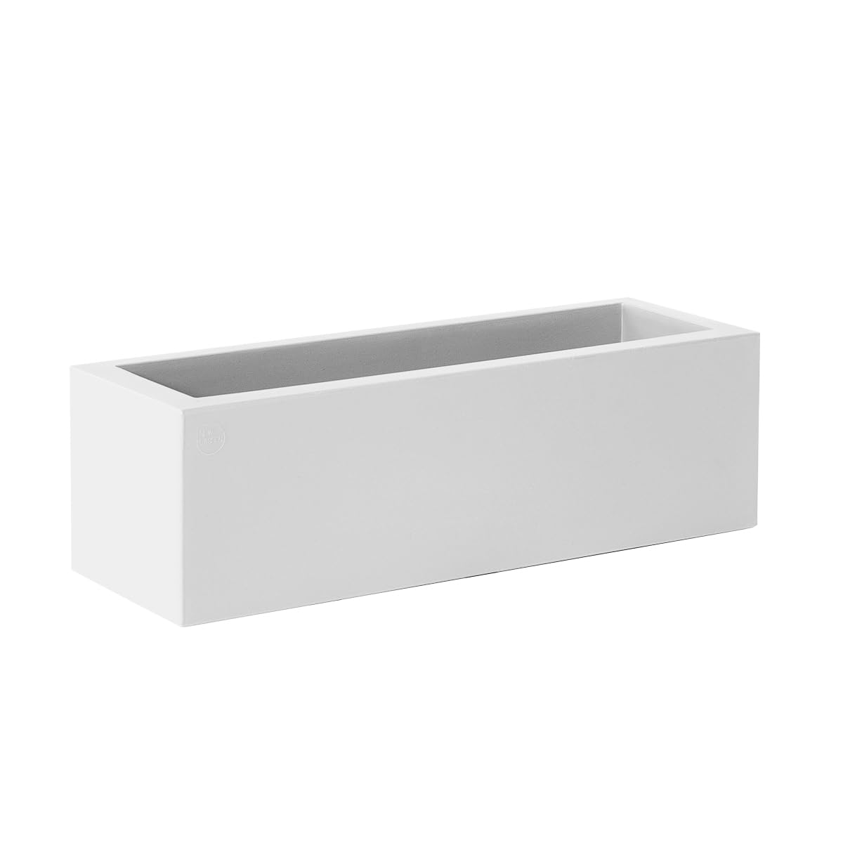 newgarden Jardinera Rectangular Blanca Grande 100 x 40 cm, macetero Exterior e Interior para Plantas, jardín y terraza – Jara