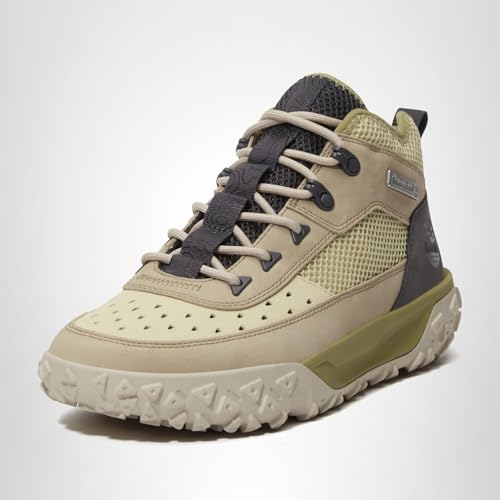 Timberland Men's Greenstride Motion 6 Mid Lace Up Sneaker Boot, Light Green, 10.5 Medium