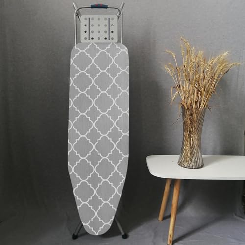 Bügelbrettbezug Geeignet für 120cm*41cm Bügelbrett, Bügelbrett Bezug XXL, Reine Baumwolle Bezug Bügelbrett Elastisch, Bequeme Polsterung, für Schnelles und Einfaches Bügeln