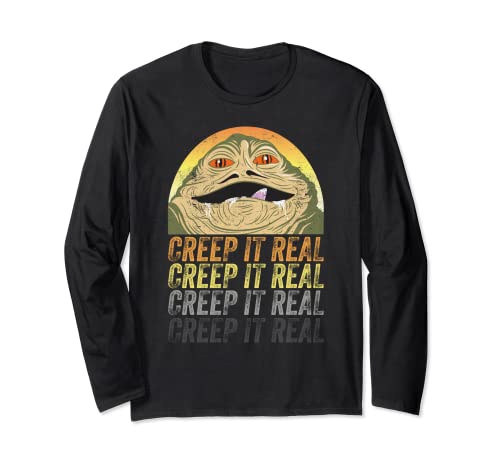 T-shirt Star Wars Jabba The Hutt Creep It Real à manches longues pour fan
