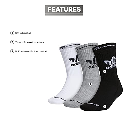 adidas Originals Mixed Graphics Cushioned Crew Socks (3-Pair)2