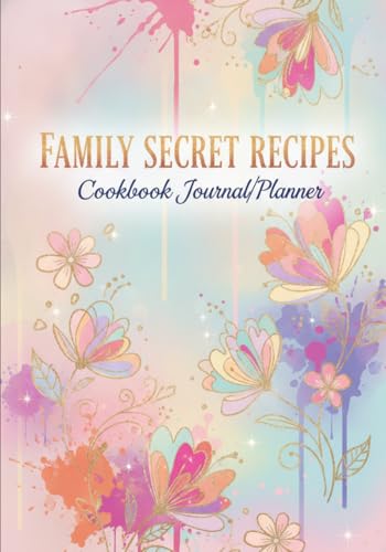 FAMILY SECRET RECIPES COOKBOOK Journal/Planner for Adults: Premium High Contrast Minimalist Design Line-Art: Detailed Single-Sided Coloring Outlines ... THEMED ILLUSTRATIONS with Clean Safe-Margins image 2