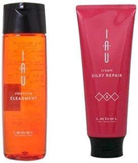 ルベル IAU イオ クレンジング クリアメント シャンプー 200ml＆イオ クリーム シルキーリペア トリートメント200ml セット