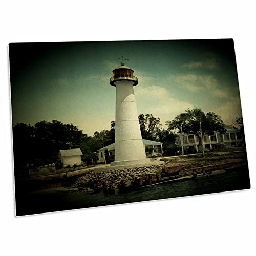 Vintage 1901 Biloxi Lighthouse Desk Pad grande miniatura 1