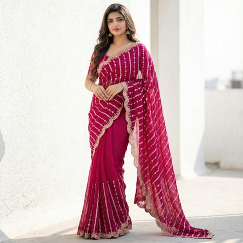Image of Amazon Brand - Tavasya Womens Saree