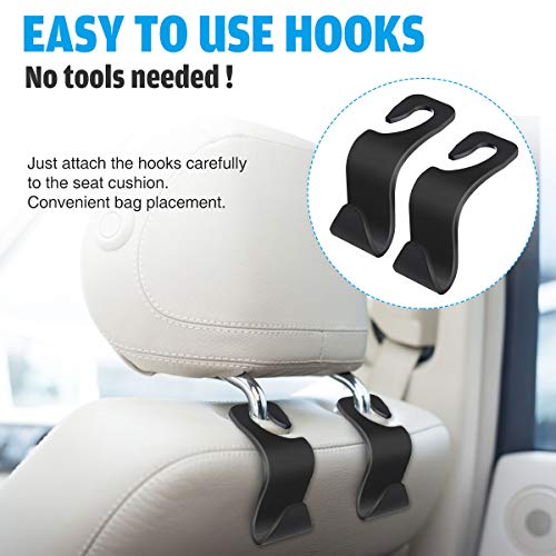 image for CAMTOA Car Seat Gap Filler, Car Seat Organizer, 2 Pack PU Car Seat Sto