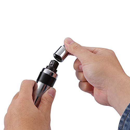 Screwdriver Kit, 14 Pcs/Set 1/2in Impact Screwdriver Set Kit with Metal Box Heavy Duty Reversible Hand Impact Tool Set for Watch Repairing Eyeglass Repairing Tool