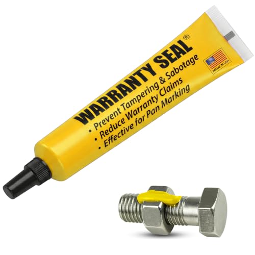 Sherco-Auto Yellow Torque Seal - Tamper Proof Cross Check Repair & Maintenance Warranty Torque Marker - 1.8 Oz Squeeze Tube Indicator for Bolts & Fasteners - Made in USA
