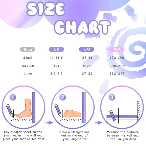 TOMSHOO Roller Skates for Girls Boys Kids Roller Skates 4 Sizes Adjustable Quad Skates With Light Up Wheels Roller Boots for Indoor Outdoor Birthday Gift (Purple, Medium(UK 1-3))) - Image 4