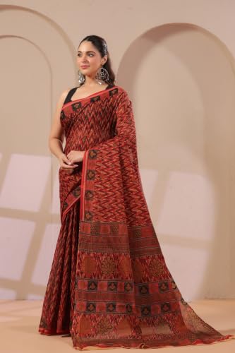 Image of TAMAIRA FASHION Mulmul Pure Cotton Saree For Woman |Office Wear Daily Wear Daily Wear Sarees For Women Without Blouse Piece(Available in 12 Colours)