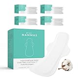 Compresas Postparto Algodon 100 Por Cien 32 Unidades Ultra Absorbentes Hipoalergenicas Sin Cloro Compresas Postnatales Maternidad Protección Suave Recuperación Postparto Higiene Intima Mama