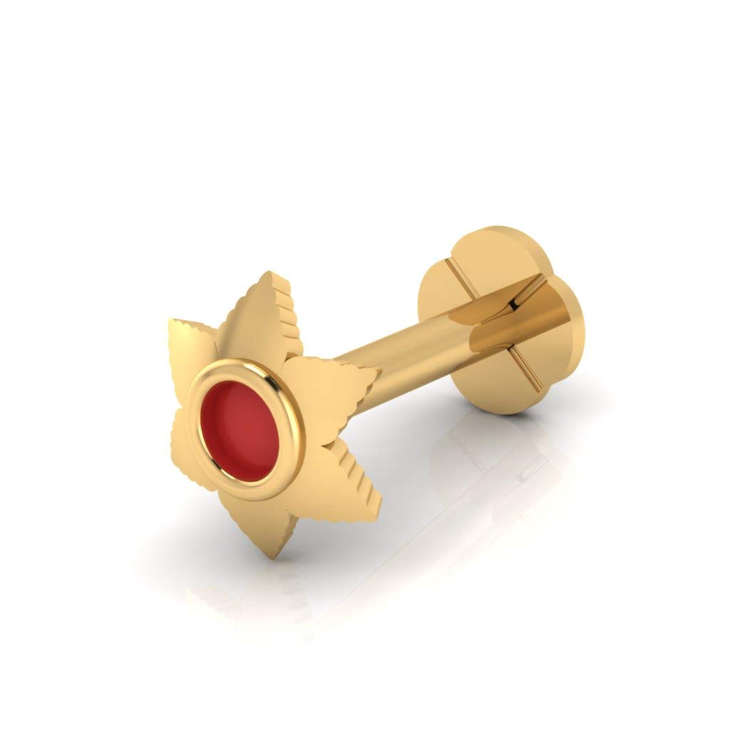 Iski Uski Store Mia BIS Hallmarked 18K (750) Yellow Gold Nose Screw