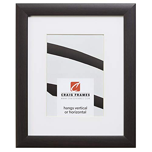 Craig Frames 10x13 Matted Frame for 7x10 Photo, Brazilian Walnut