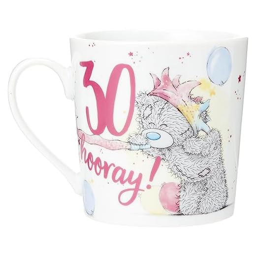 Me To You AGM01050 Taza con diseño de Oso de Peluche (30 cumpleaños), cerámica