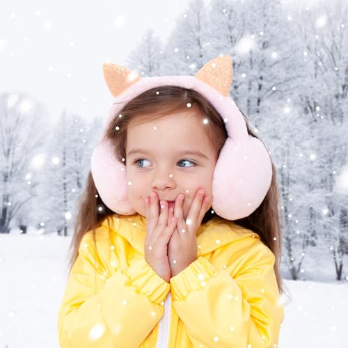 Orejeras de invierno para niñas ideales para excursiones y colegio al aire libre 6