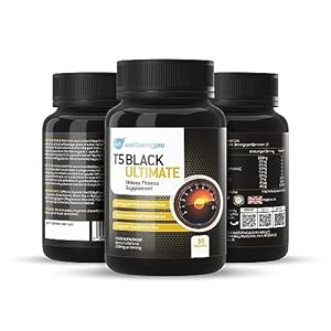 WBP T5 Black Ultimate (1 Month Supply) – Ultra High Strength Thermogenic Fat Burner – Keto Diet & Weight Management Pills – Vegan Friendly & GMP Certified UK Made Fitness Supplement – 30 Capsules