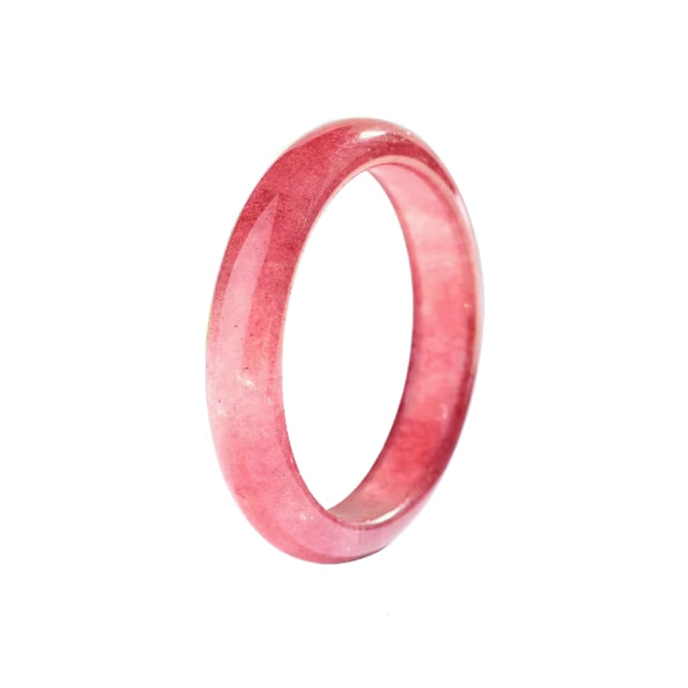 Bangle de jade en cristal rose YZCIS bijou luxe taille 62 - 7