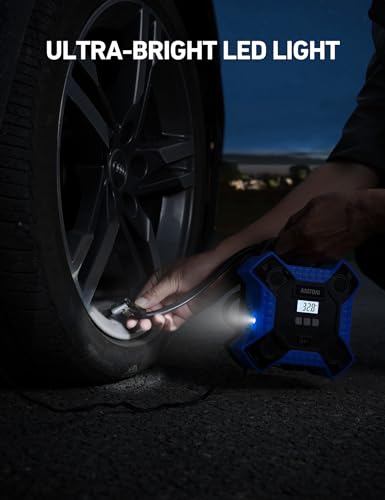 image for AstroAI Air Compressor Tire Inflator Portable Air Pump for Car Tires, 