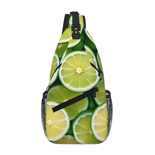 Lemon Print Cross Chest Bag Diagonally - High-Capacity For Short Trips, Work, And Daily Use