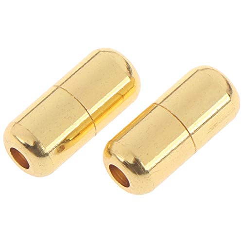 LLAAIT 2PCS lacets en métal verrouillent les lacets en métal verrouillent les kits de baskets bricolage, or