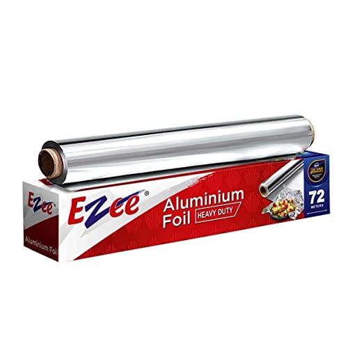 Ezee Live Life Ezee Way Aluminium Foil 72 Meters 14 Microns I Parchment & Wrapping Paper | Perfect for Cooking, Baking, Packing and Serving Foods