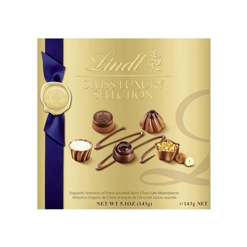 Labios, Watch Lindt Swiss Luxury Selection - Caja de chocolate, color café