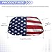 JOAIFO Vehicle Winch Cover Universal Winch Protection Cover All-Weather Automotive Winch Accessories Ideal for Electric Winches Cover American Flag Transparent Butterfly