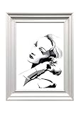 Din A4 Kunstdruck ungerahmt - Marlene Dietrich Portrait 