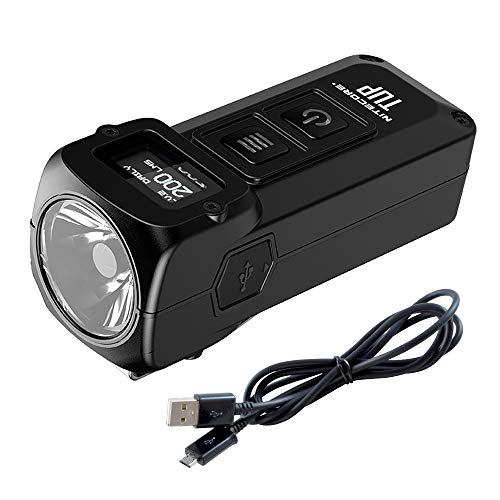 Nitecore Tup 1000 Lumen Rechargeable Edc Flashlight With Digital Display And Lumentac Charging Cable (Black) #TOP29