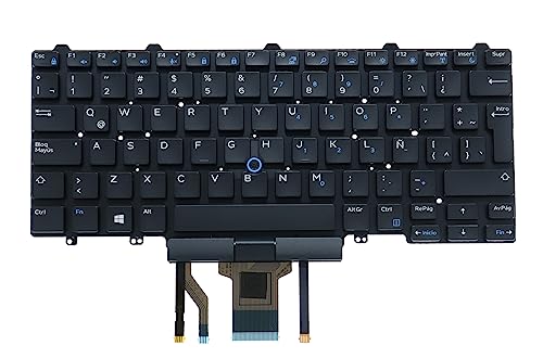 Clavier espagnol Dell Latitude E5450 E7450 E5470 E7470 rétroéclairé