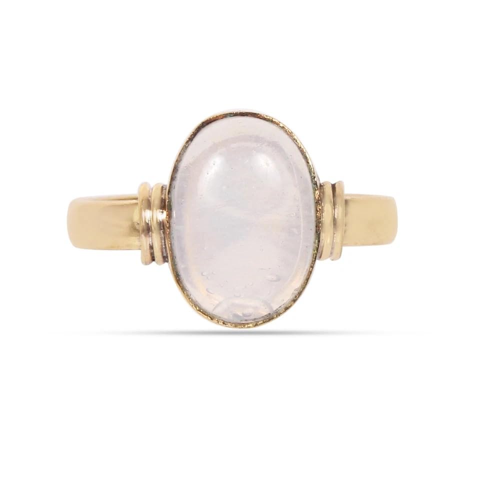 8.25 Ratti Moonstone Original 7.42 Carat Chandrakanta Stone Adjustable Ring For Men And Women With Lab Certified-image-18