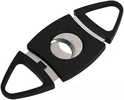 Cortador De Charuto Profissional Em V Guilhotina Preto Laminas Em Aço