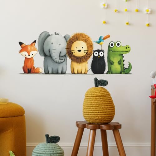Vinilos decorativos animales selva en vinilo impermeable miniatura 5