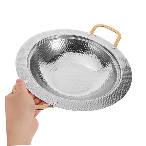 Poêle à paella acier inoxydable grand format avec double poignées - 4