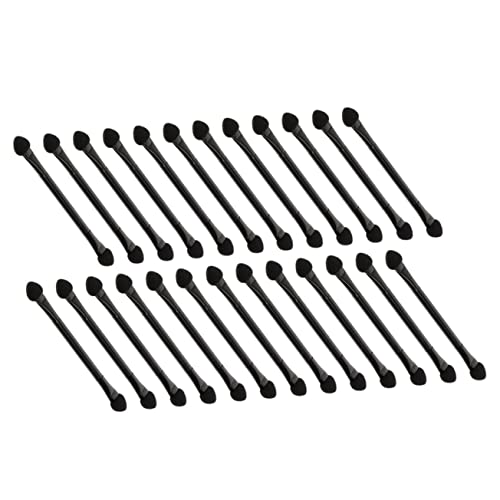 TOVINANNA 25pcs Double-end Eye Shadow Sticks Sponge Brush Sponge Applicator Makeup Tool Kit for Eyes Lips Nose