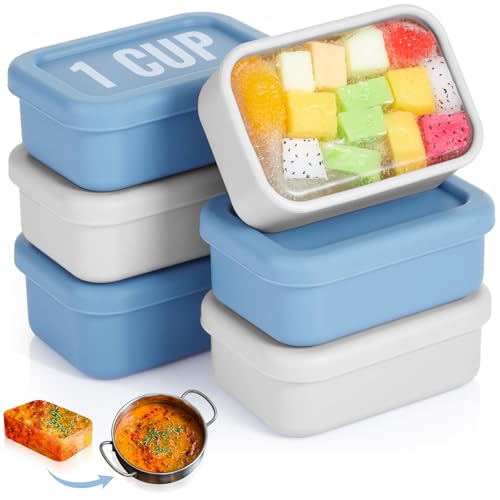 Molde de silicona para congelar 6 piezas 1 taza con tapa miniatura 1