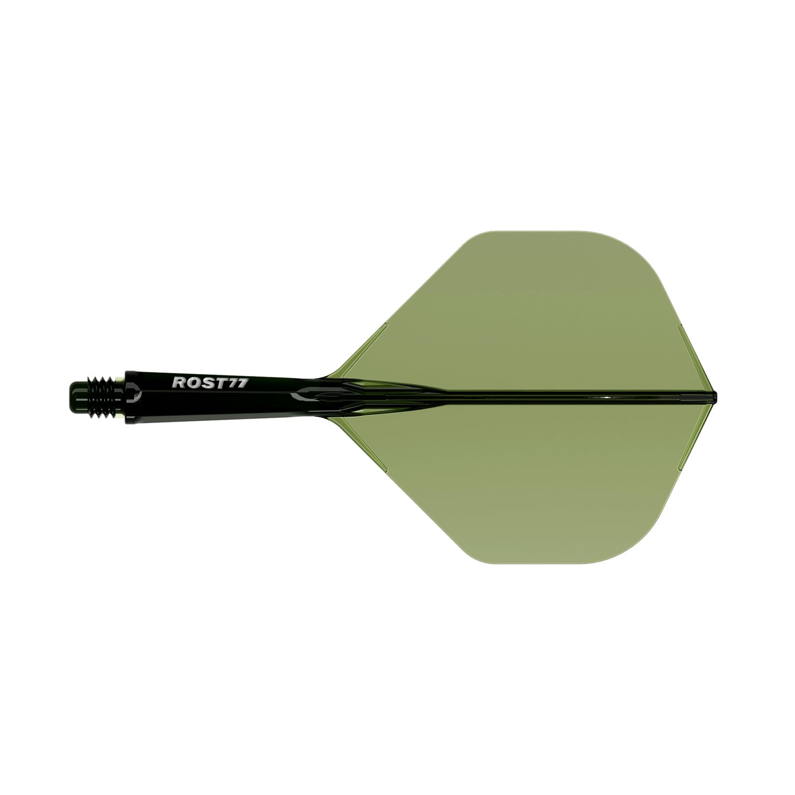 CUESOUL ROST 77 Integrated Dart Shaft and Flight,Big Standard Shape,Set of 3(clear color series)