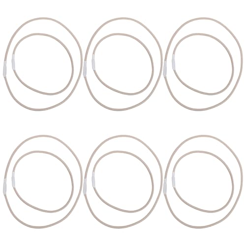 Warmhm 12 Fasce Elastiche di Ricambio in Gomma per Supporto Antiurto Microfono Anelli Anti Vibrazione Resistenti per Morsetti Compatibili Accessori per Registrazione Streaming e