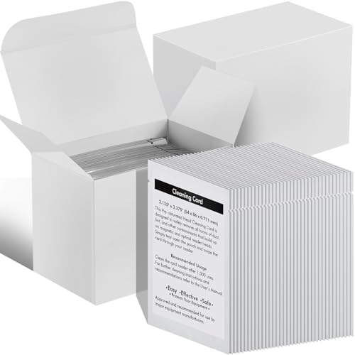 Sliner 100 Pcs Credit Card Reader Cleaner Cards Cr80 Card