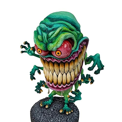 T.Y.G.F Angry Big Mouth Monster Statue, Scary Halloween Monstre en résine Ornement Monstre Figurine Résine Artisanale Sculpture Ornement pour Chambre Bureau Centre commercial