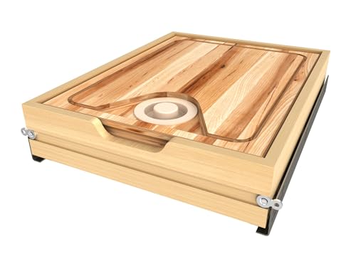 Sistema de cajón para tabla de cortar de madera Rev-A-Shelf con cierre suave miniatura 2