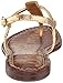Sam Edelman Women's Gigi Flat Sandal, Amber Gold, 10
