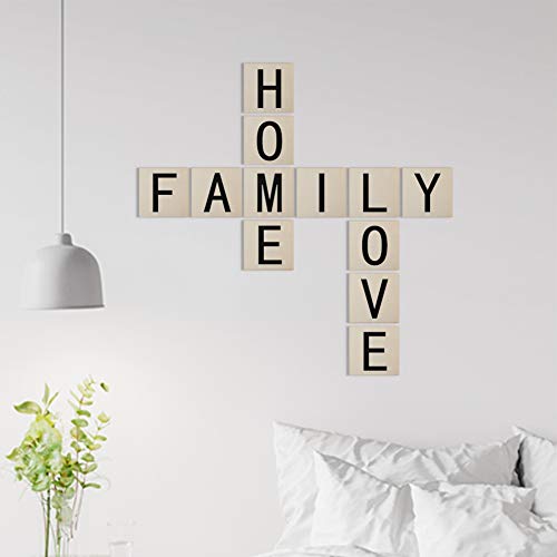 Unfinished Wood Pieces 100 Pcs Blank Square 4 X 4 Inch Wood Slices For Crafts,Cup Coasters,Wooden Ornaments,Diy Scrabble Letters Decorations #TOP4