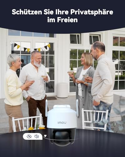 Imou 3K/5MP Solar Überwachungskamera Aussen Akku mit KI Personen-/Fahrzeugerkennung, 360° PTZ WLAN IP Kamera Outdoor Kabellos… – Ansicht 8