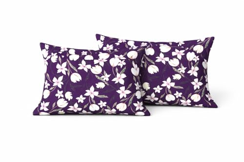 Image of RD TREND Glace Cotton Assorted Pillow Cover Set of 6 (12 Pcs) - Premium 210 TC, Standard Size 18 inchx28 inch | Soft & Breathable Floral Printed Pillowcases for Bedroom & Home | Mix-6