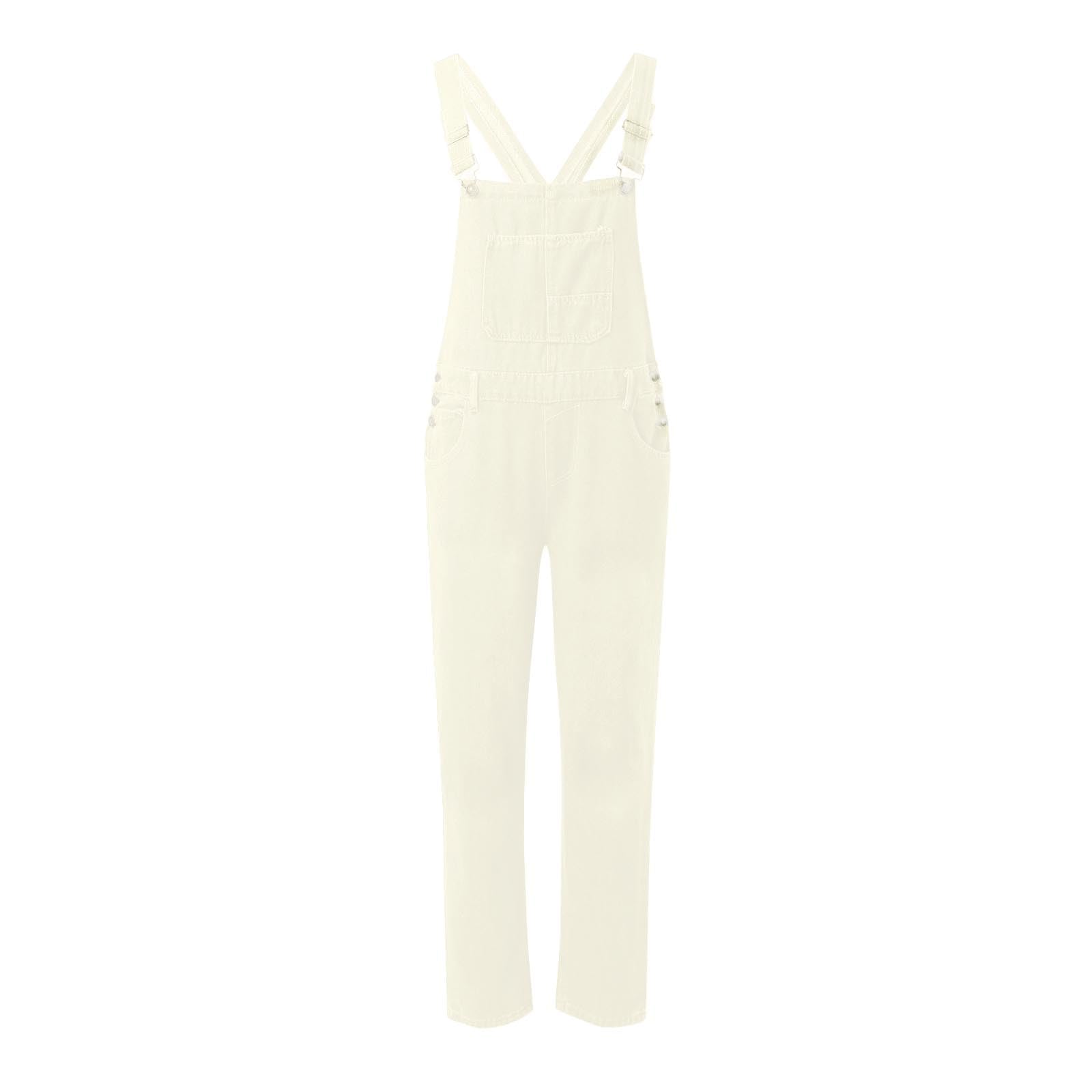 Latzhosen FüR Damen - Modischer Damen-Overall weichem Stretch-Jeansstoff mit verstellbaren Trägern für Bequeme Freizeitmode