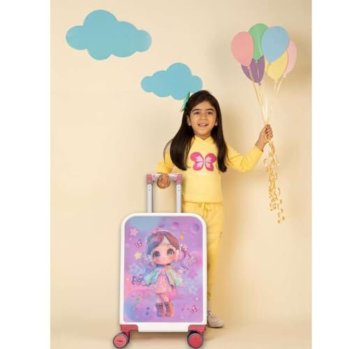 Image of Winnies 20 Inch Kids Suitcase with 8 Wheel Travel Trolley Bag (4 Day Trip)