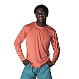 Vapor Apparel Men's UPF 50+ Long Sleeve UV (Sun) Protection Performance T-Shirt Medium Salmon
