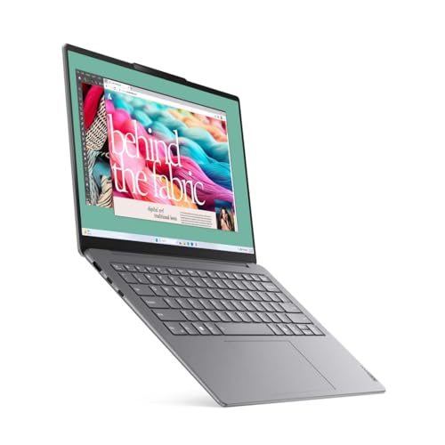 Image of Lenovo Yoga Slim 7, Intel Core Ultra 5 125H, 16GB RAM, 1TB SSD, WUXGA-OLED 14 inch(35.5cm), Windows 11, Office 2024, Luna Grey, 1.39Kg, 83CV00D0IN, 400Nits, 2Wx4 Speakers, 1Yr ADP Free, AI PC